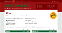 Desktop Screenshot of defaziospizza.com