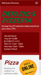 Mobile Screenshot of defaziospizza.com